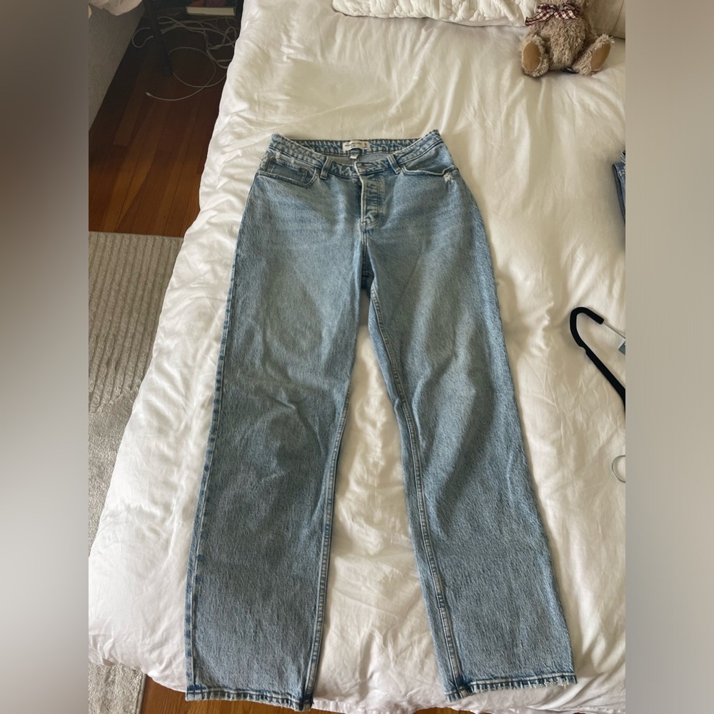 Abercrombie & Fitch Light Blue High Rise Women Jeans